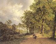 Barend Cornelis Koekkoek View of a Park oil painting artist